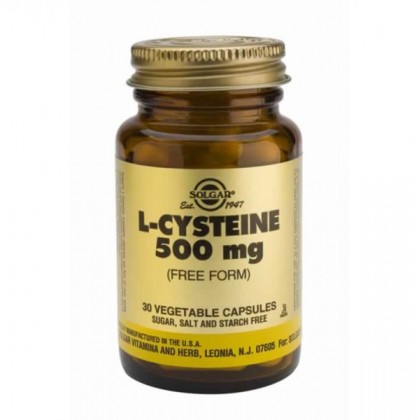  SOLGAR L-Cysteine 500mg 30 Κάψουλες